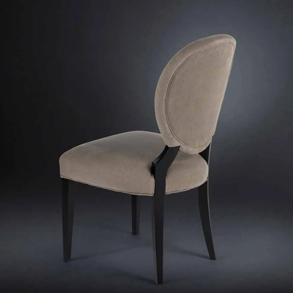 Gepolsterter Stuhl im 2er Set boutonné Sophia