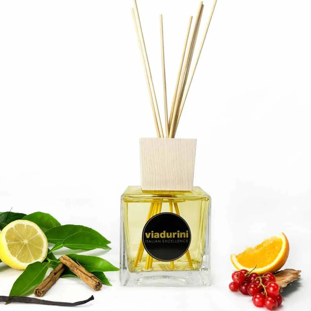 Mandarine und Zimt Raumduft 500 ml mit Stäbchen - Lamaddalena