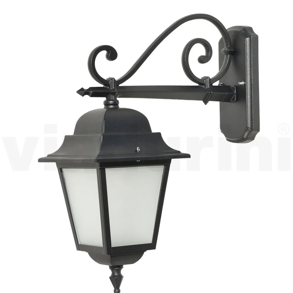 Glaslampe mit Struktur aus Aluminiumdruckguss Made in Italy - Scintilla