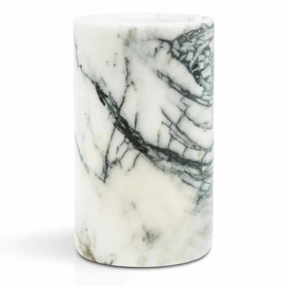 Glaszahnbürstenhalter aus Paonazzo-Marmor Made in Italy - Limba