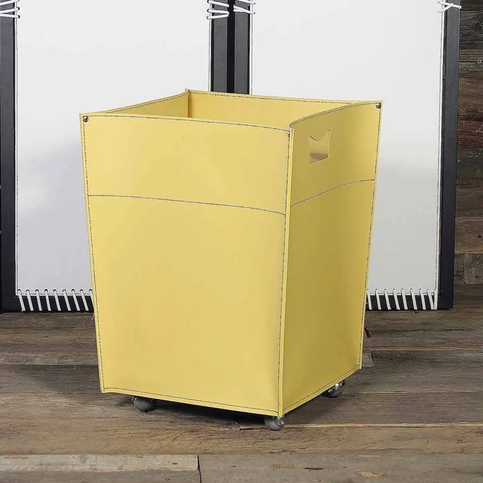 Brennholztasche aus Leder Modernes Design Schalter 100% Made in Italy