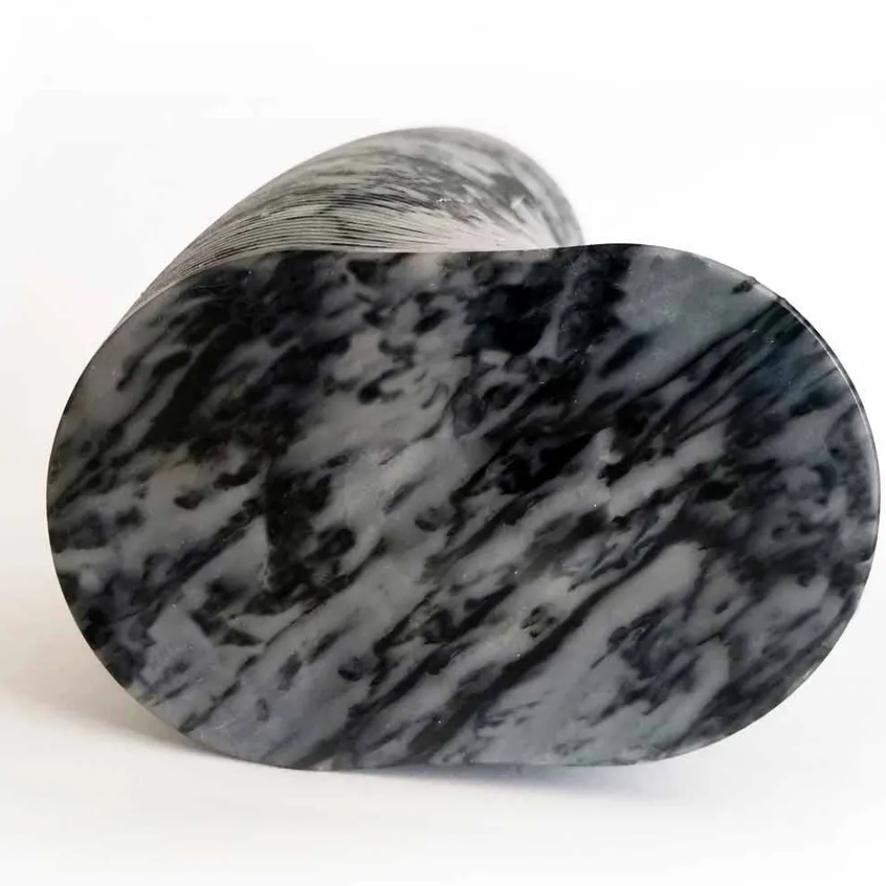 Moderne dekorative Vase aus Bardiglio Fiorito Marmor Made in Italy - Dido