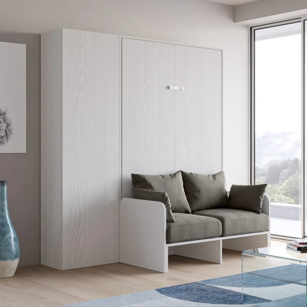 Queen-Size-Klappbett mit Sofa und Säule - Magiccompare