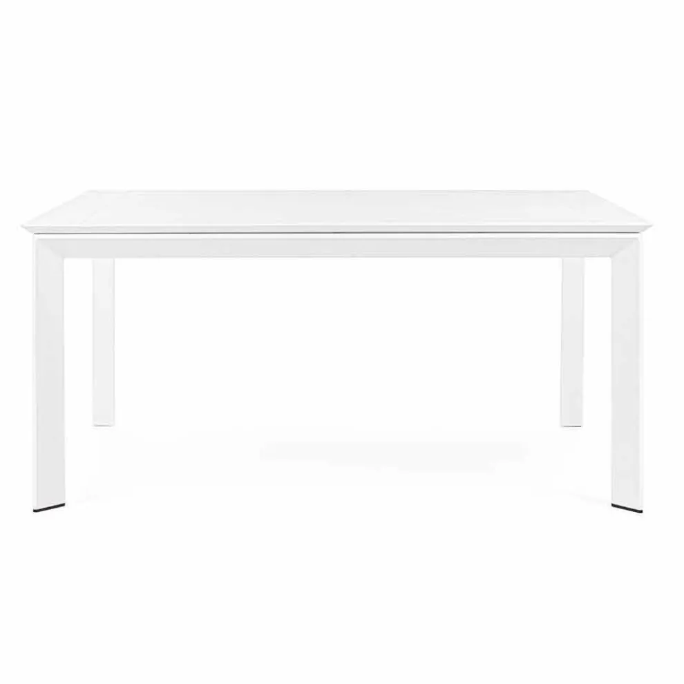 Ausziehbarer Tisch im Freien Bis zu 160 cm aus Aluminium, Homemotion - Andries