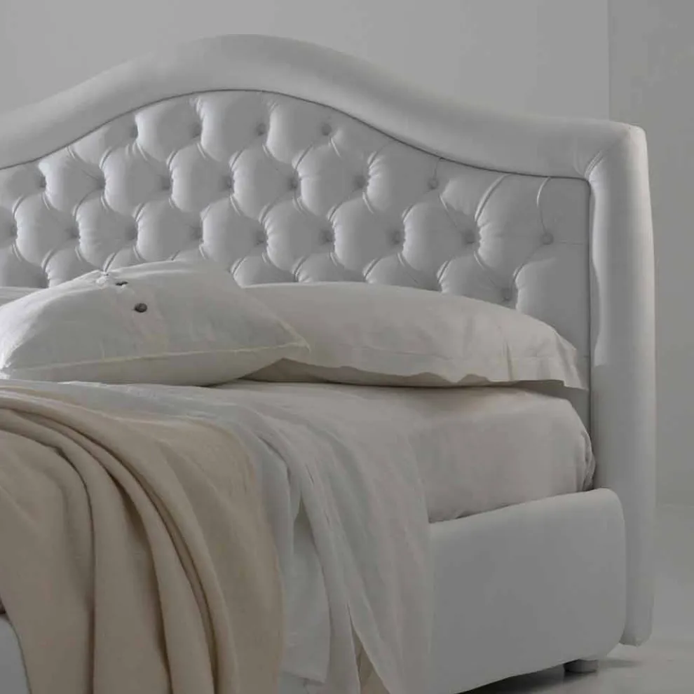 Doppelbett ohne Box, klassisches Design, Capri von Bolzan