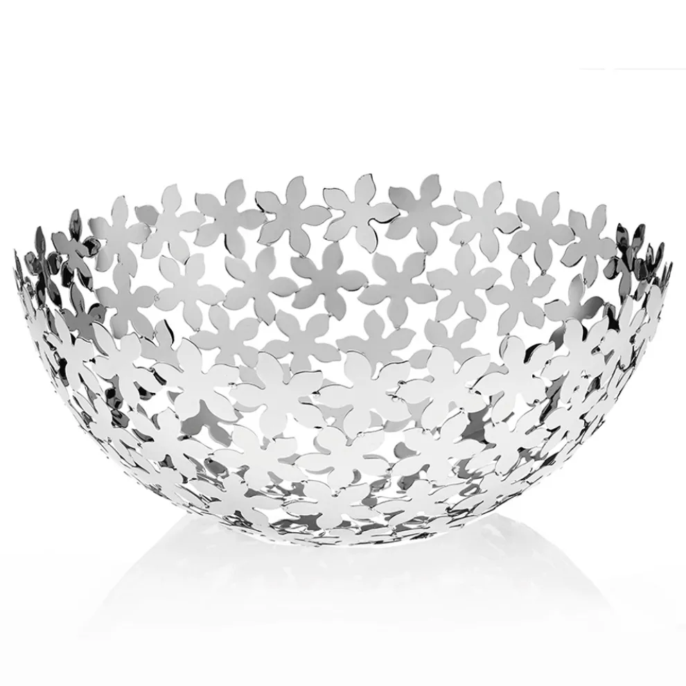 Silberne Metallhalbkugel-Mittelstück-Luxus-Blumendekorationen - Floriano