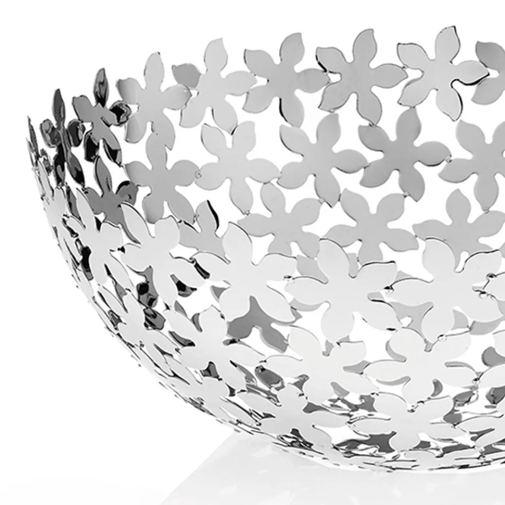 Silberne Metallhalbkugel-Mittelstück-Luxus-Blumendekorationen - Floriano