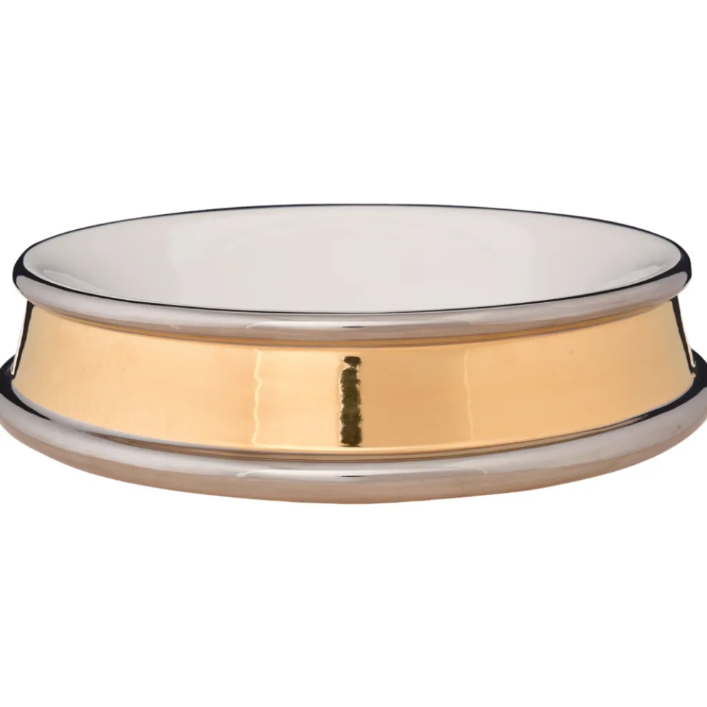 Halbeinbau-Designerwaschbecken aus handbemaltem Schamotteton, hergestellt in Italien, Manilo