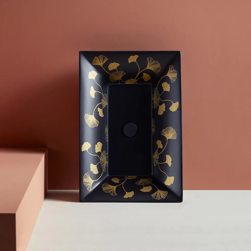 Halbeinbauwaschbecken aus Schamotteton in verschiedenen Ausführungen, hergestellt in Italien – Ultima