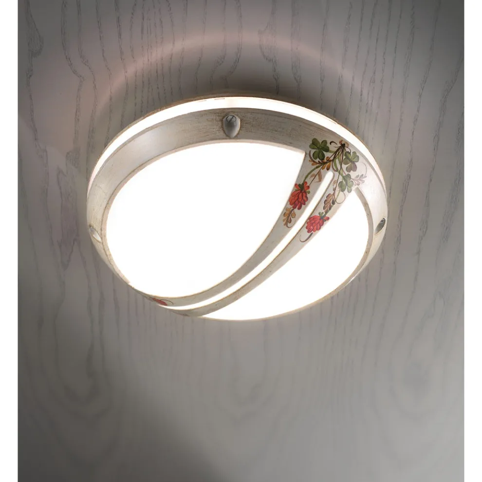 Handbemalte Garten-Wand- oder Deckenleuchte aus Aluminium - Brindisi