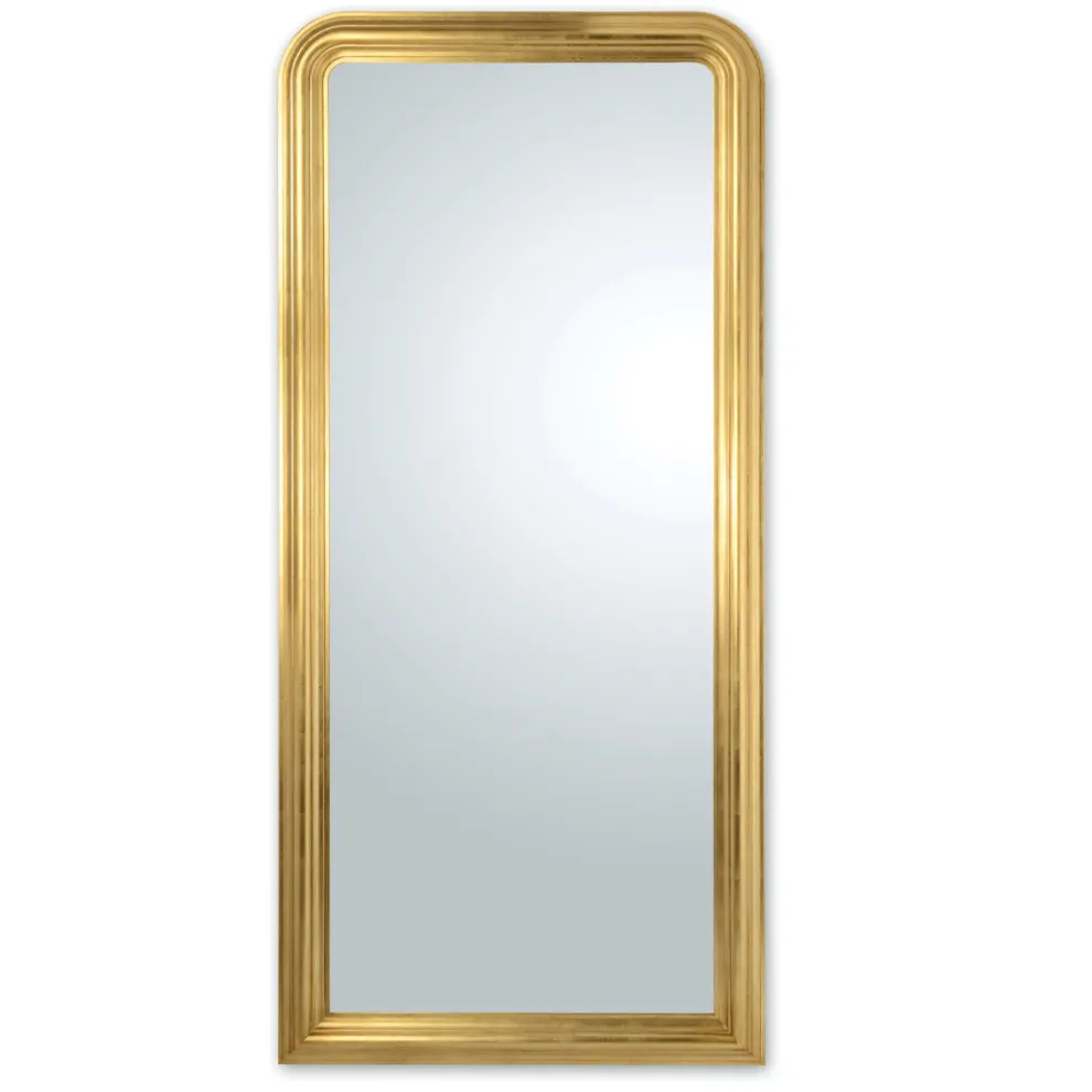 Handdekorierter Holzspiegel aus Blattgold Made in Italy - Navona