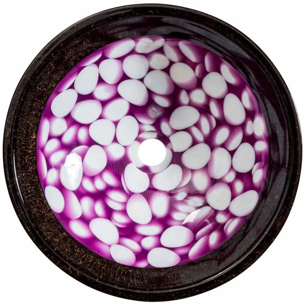 Handgearbeitetes Aufsatzwaschbecken aus Kunstharz, Buggiano