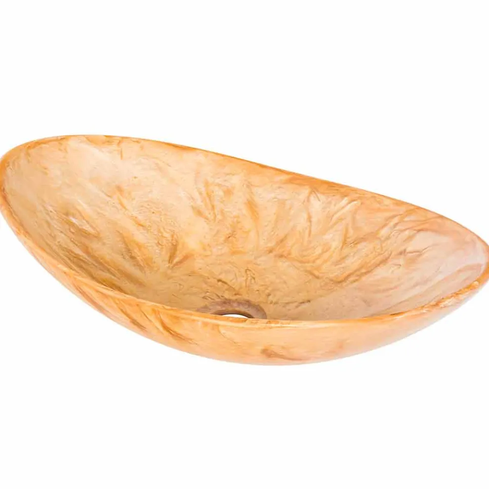 Handgearbeitetes Aufsatzwaschbecken Made in Resin - Malegno