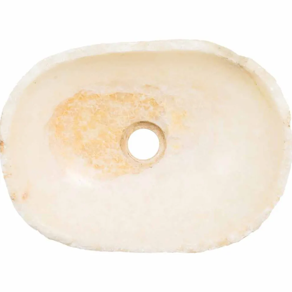 Handgearbeitetes Aufsatzwaschbecken aus Onyx Stone - Barolo