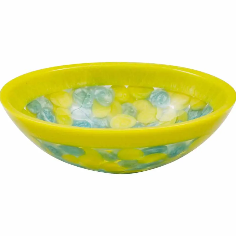 Handgearbeitetes Aufsatzwaschbecken aus Kunstharz, Buglio