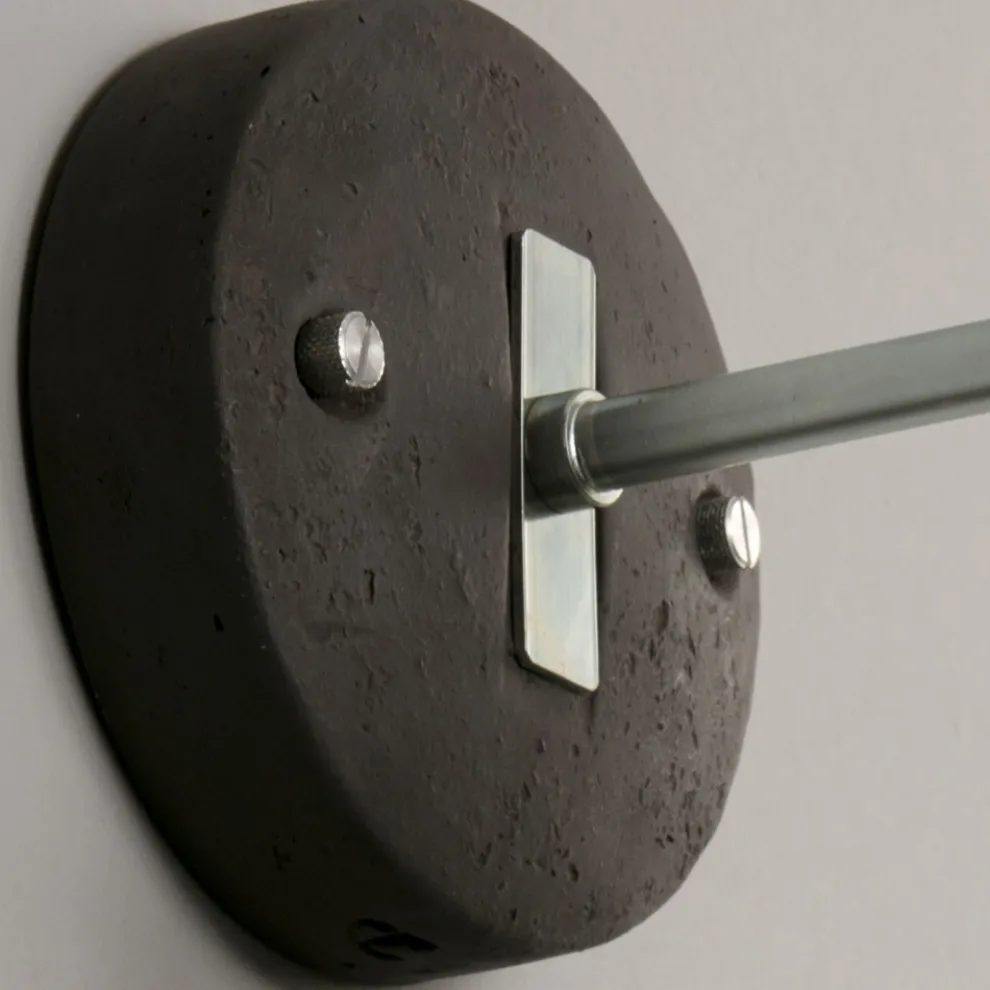 Handgefertigte Applikation aus toskanischer Majolika und Messing Made in Italy - Toscot Rossi