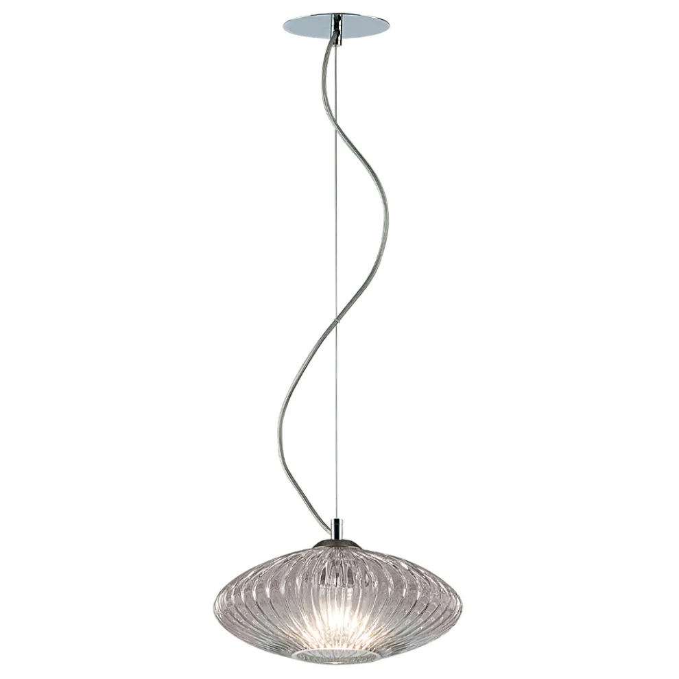 Handgefertigte Hängelampe aus mundgeblasenem Glas in Venedig - Dafne