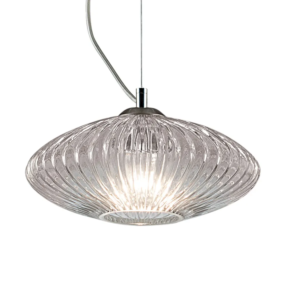 Handgefertigte Hängelampe aus mundgeblasenem Glas in Venedig - Dafne