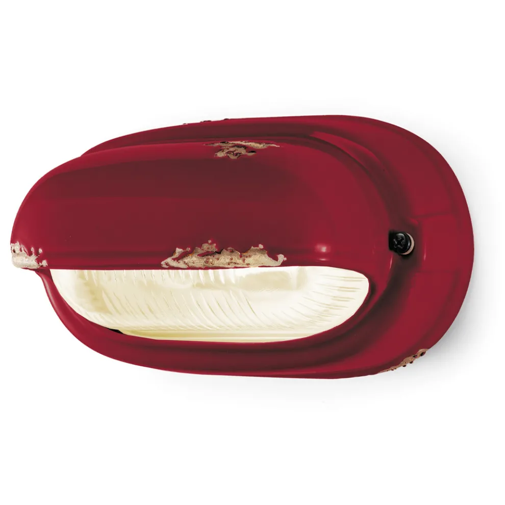 Handgefertigte horizontale Eisenapplikation aus Keramik und Industrie - Vintage