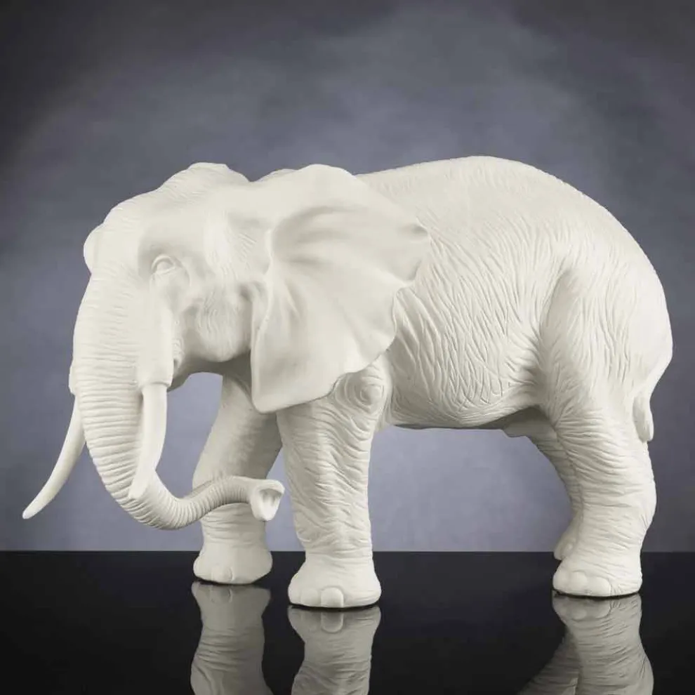 Handgefertigte Keramik-Statue in Elefantenform Made in Italy - Infanterist