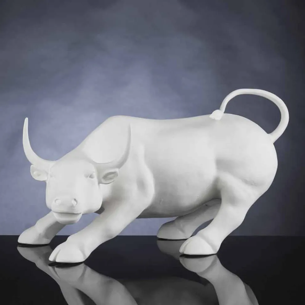 Handgefertigte Keramikstatue in Bullenform Made in Italy - Bulino