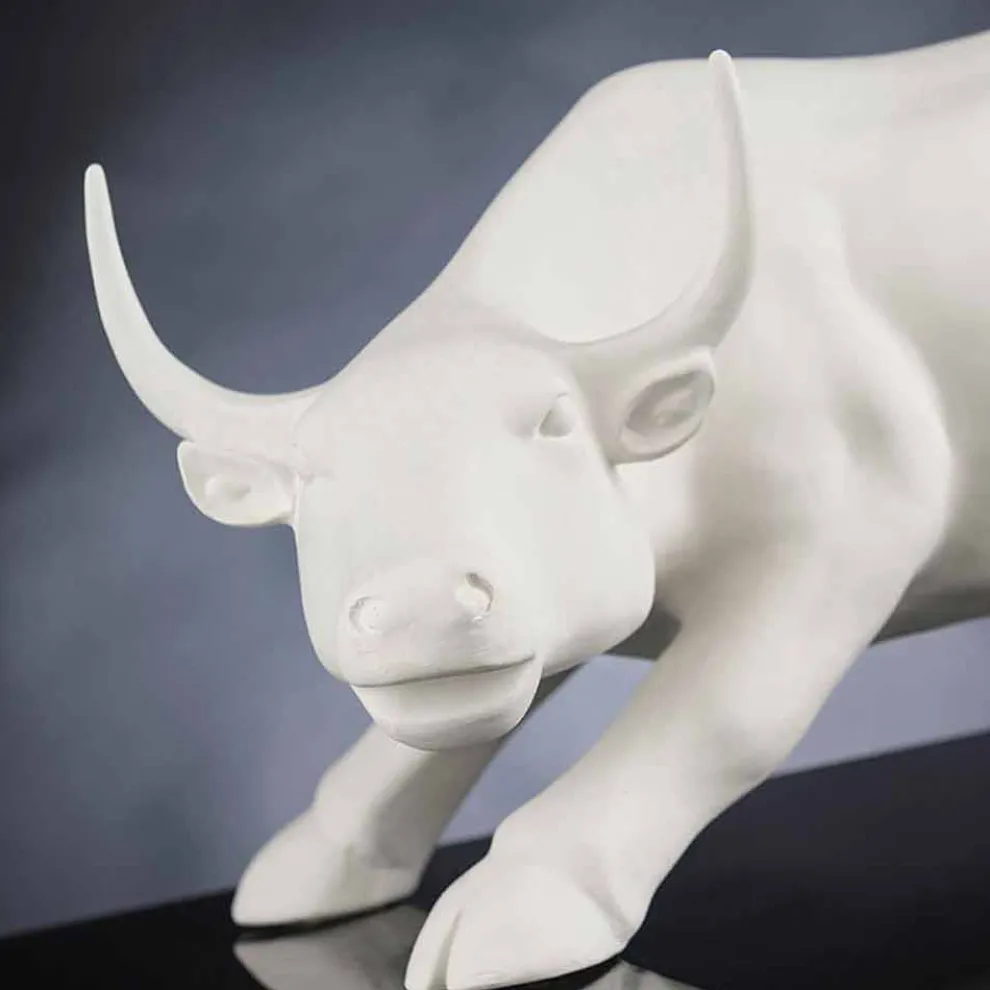 Handgefertigte Keramikstatue in Bullenform Made in Italy - Bulino