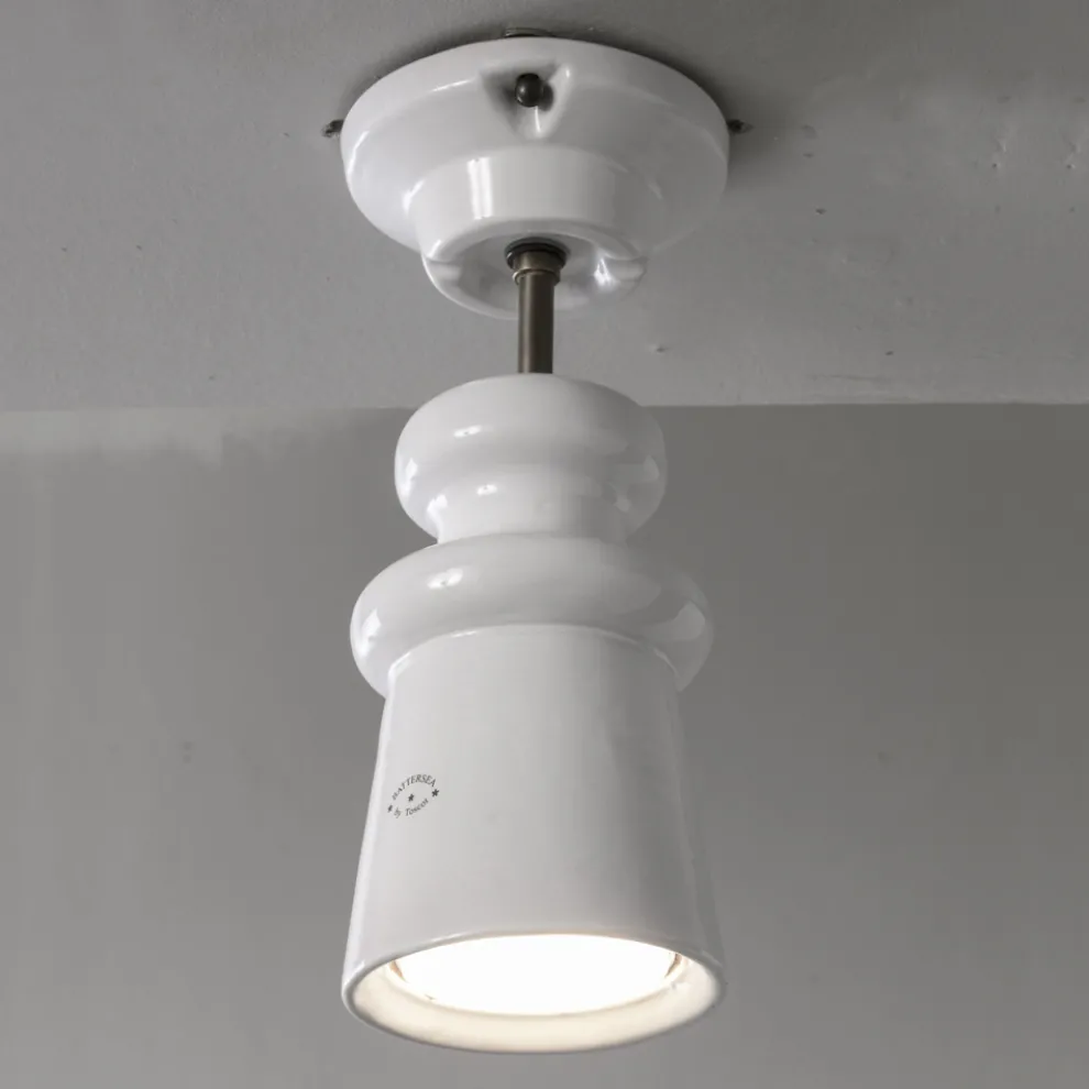 Handgefertigte Majolika-Außendeckenleuchte Made in Italy - Toscot Battersea