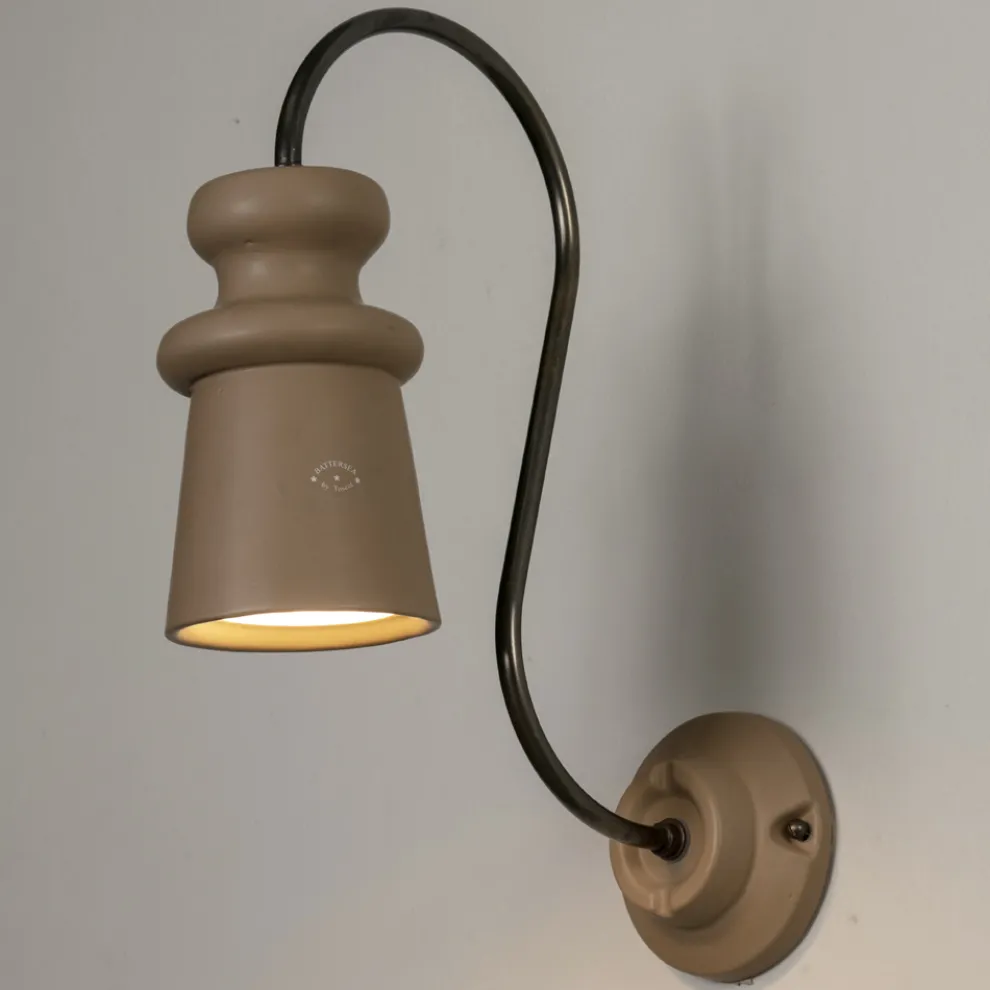 Handgefertigte Majolika-Außenwandleuchte Made in Italy - Toscot Battersea