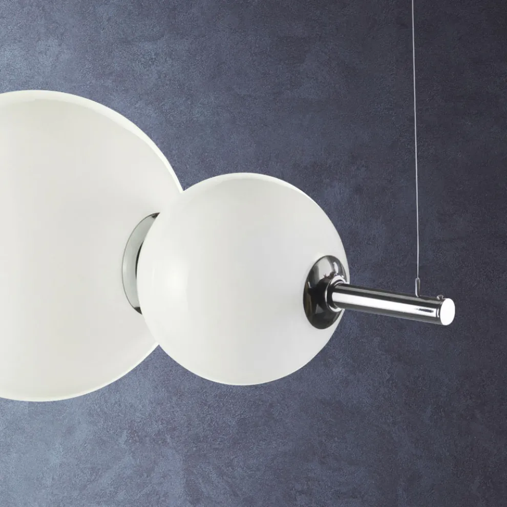 Handgefertigte Pendelleuchte aus geschichtetem venezianischem Glas - Jupiter