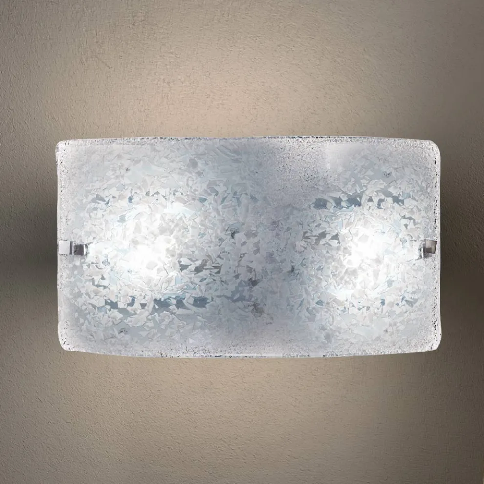 Handgefertigte Wandlampe aus geblasenem und verziertem venezianischem Glas - Mary