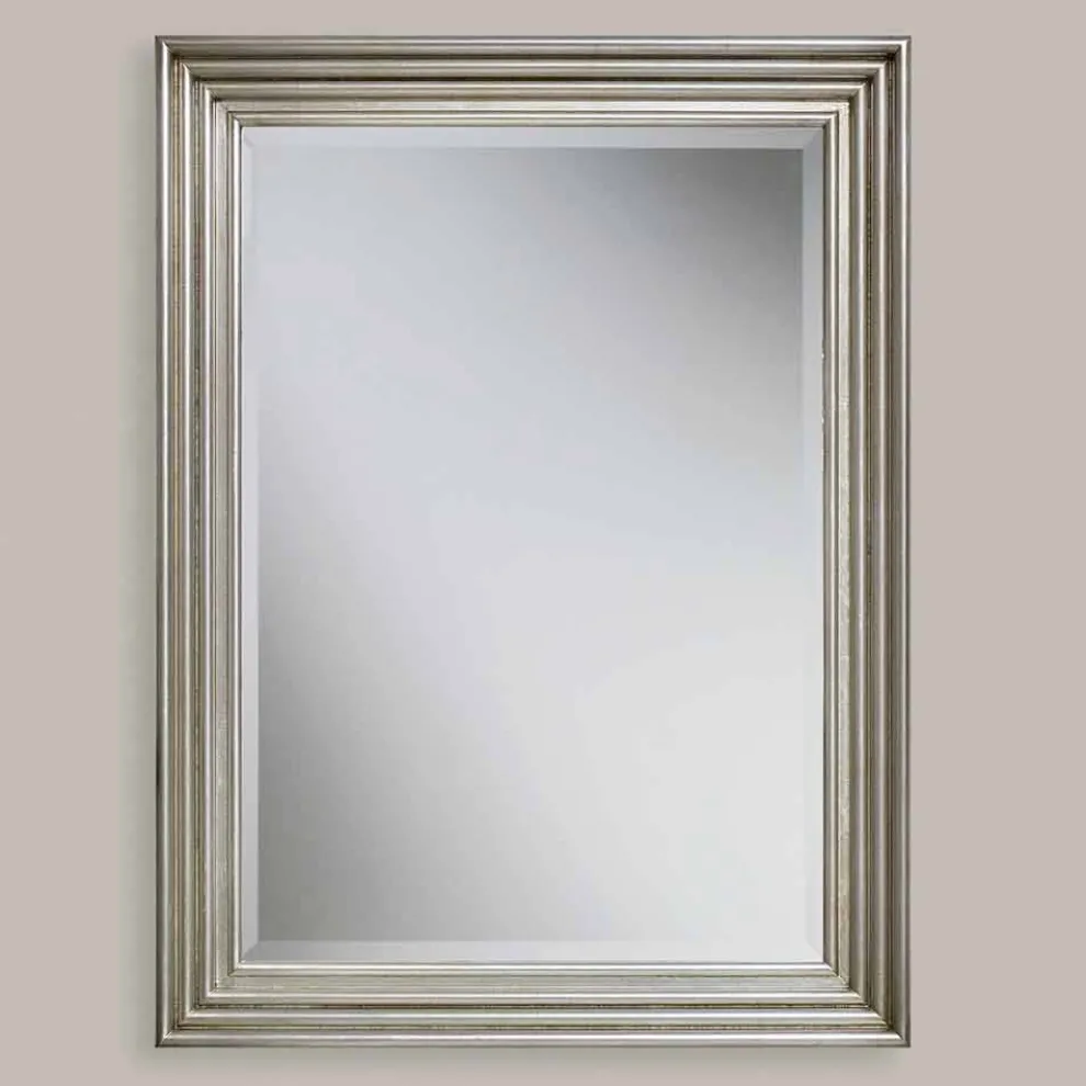 Handgefertigter Gold / Silber Wandspiegel hergestellt in Italien Stefania