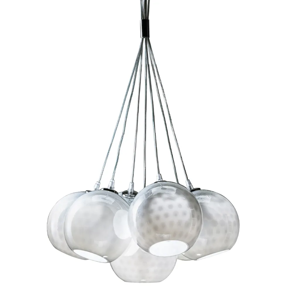 Handgefertigter Kronleuchter aus Venedig Glas und Metall - Bolle Balloton