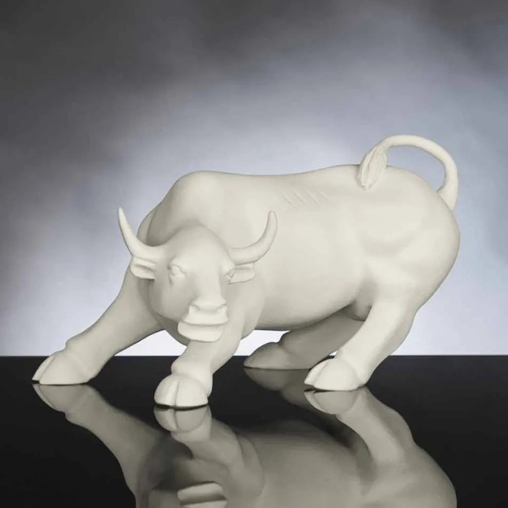 Handgefertigtes Keramik Ornament in Bull-Form Made in Italy - Bulino