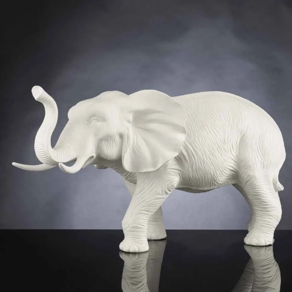 Handgefertigtes Keramikornament in Elefantenform Made in Italy - Fante