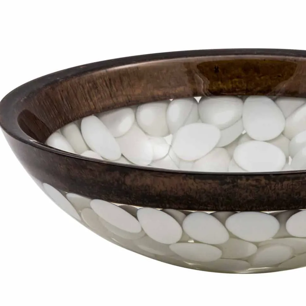 Handgefertigtes Rundwaschbecken aus Harz, Buguggiate