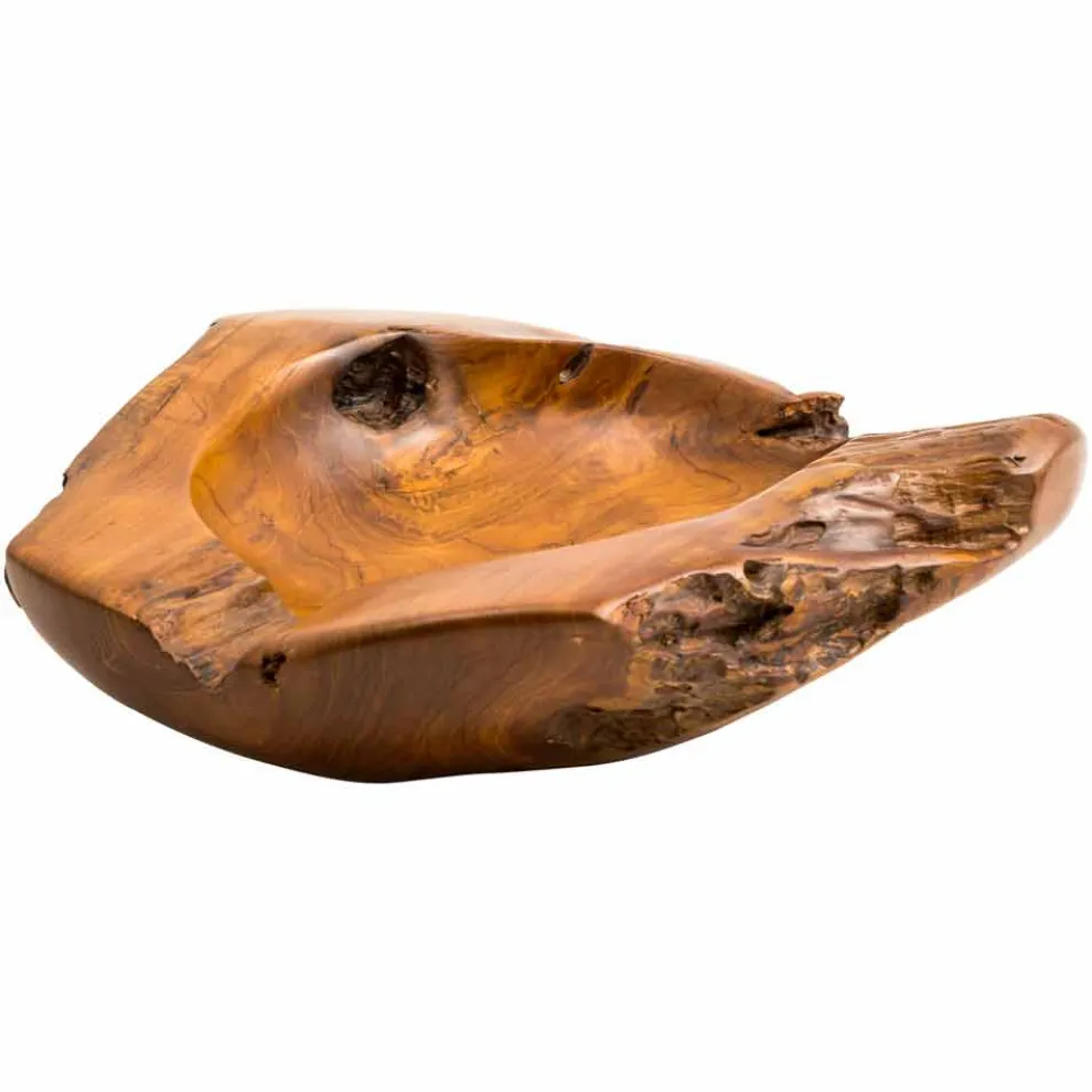 Handgemachtes Design-Aufsatzwaschbecken aus Teakholz Nemo