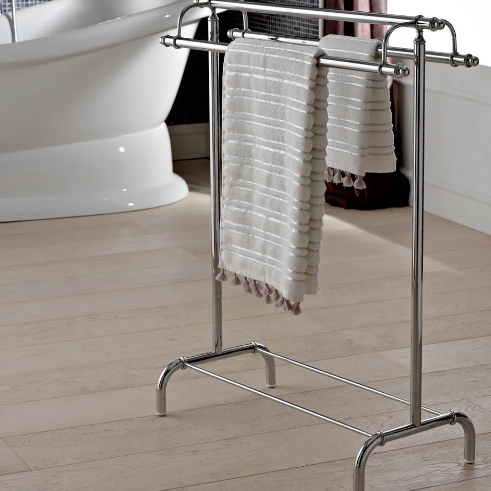 Handtuchhalter aus Messing im Vintage-Stil Made in Italy - Umaima