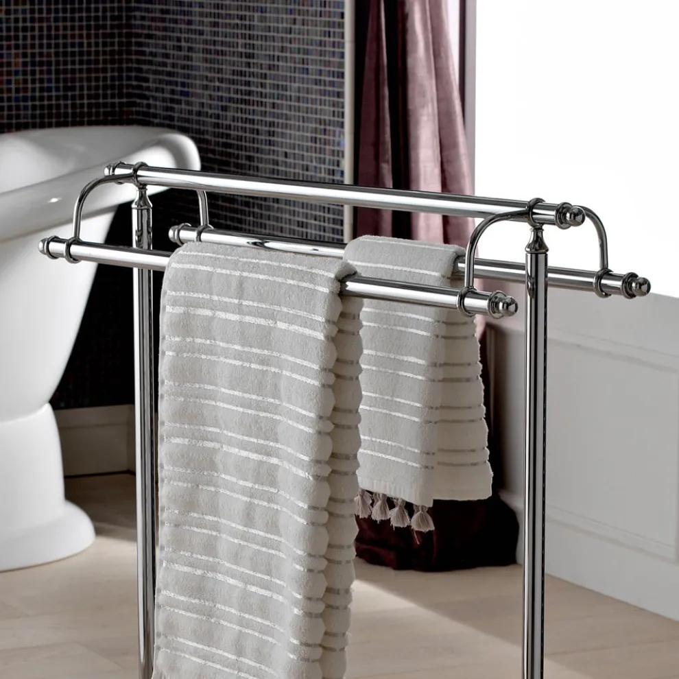 Handtuchhalter aus Messing im Vintage-Stil Made in Italy - Umaima