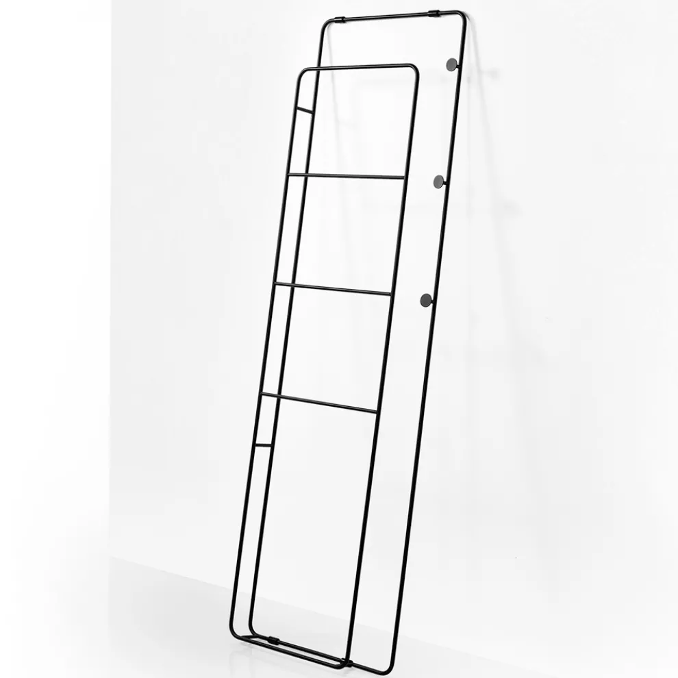 Handtuchhalter mit 4 Stangen und 3 Metallhaken - Kopfhörer