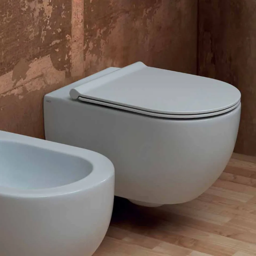 Hangende Toilettenschüssel aus Keramik Design Star 55x35 made in Italy