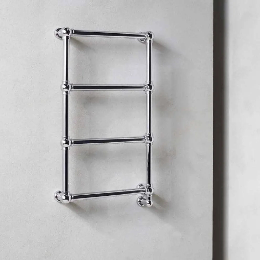 Heizkörper Chrom Handtuchwärmer Chrom aus klassischem Messing 200 W - Caesar