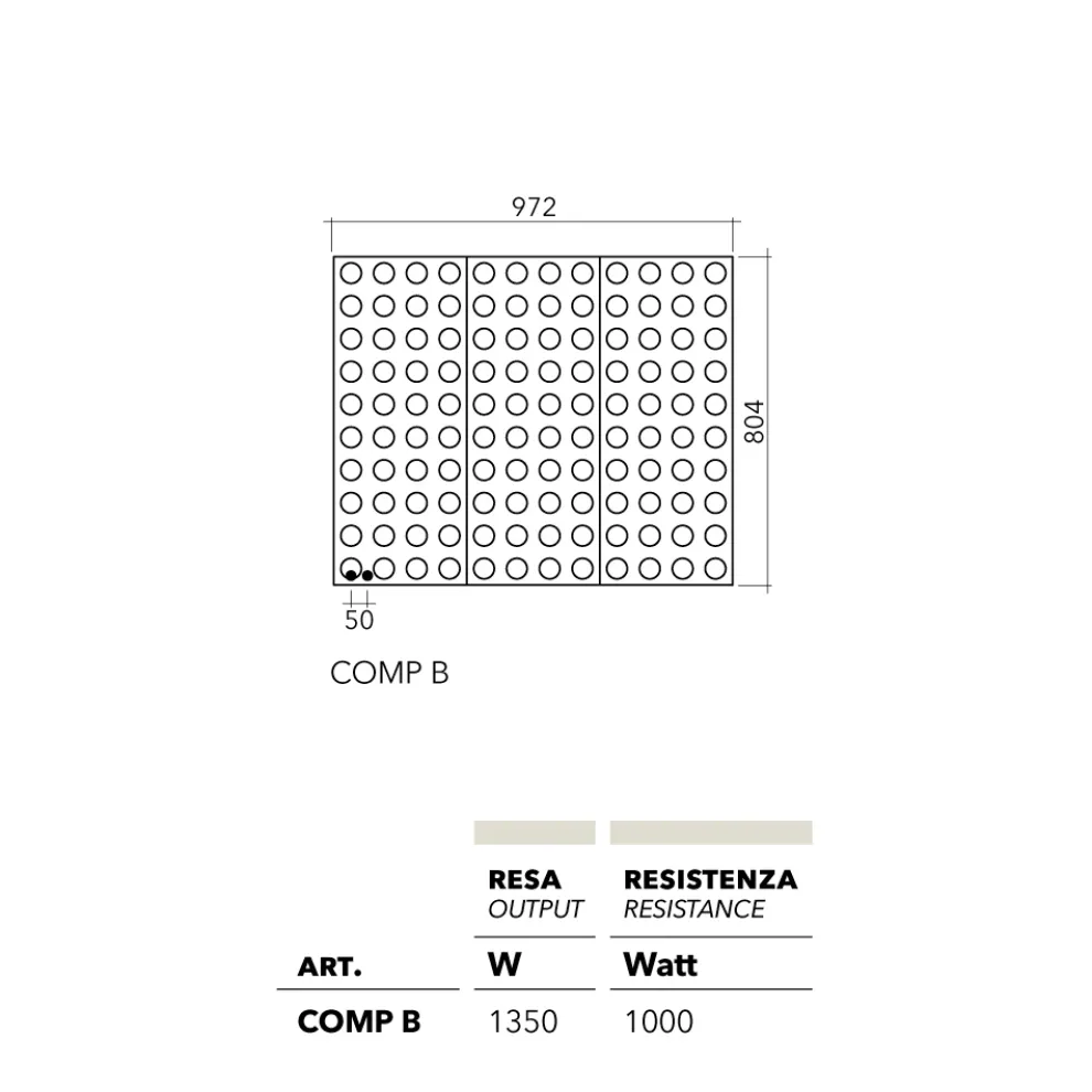 Heizkörper Lego hydraulisch in modernem design Brick von Scirocco H