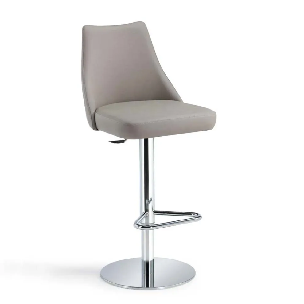 Höhenverstellbarer Küchenhocker aus Kunstleder, hergestellt in Italien – Toronto