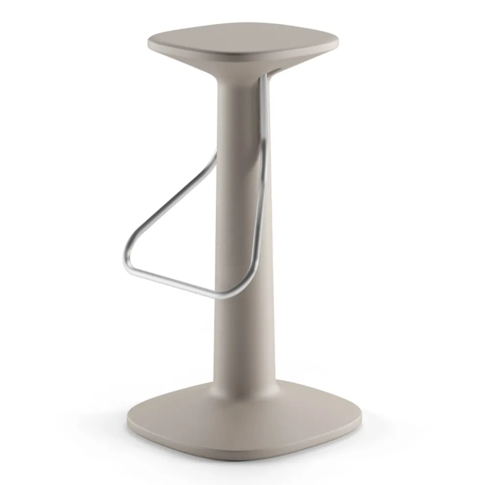 High Design Hocker aus Polyethylen und Edelstahl Made in Italy - Pito