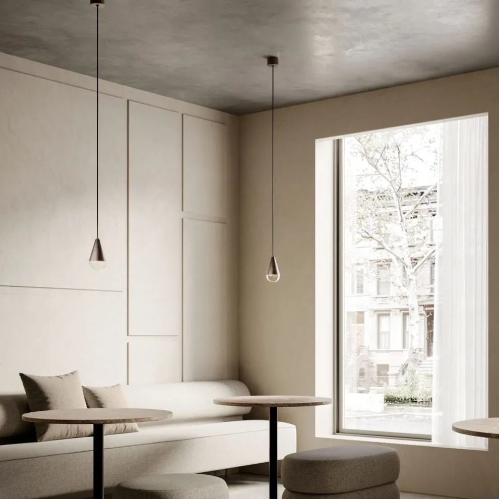 Hängelampe aus Eisen und Glas, hergestellt in Italien – Cloudy