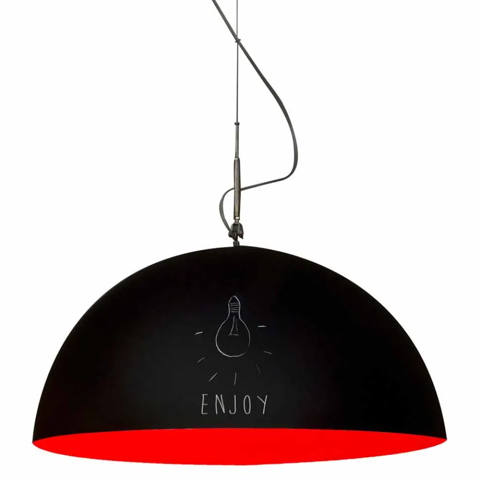 Hängelampe aus Kunstharz In-es.artdesign Half Moon Moderne Tafel