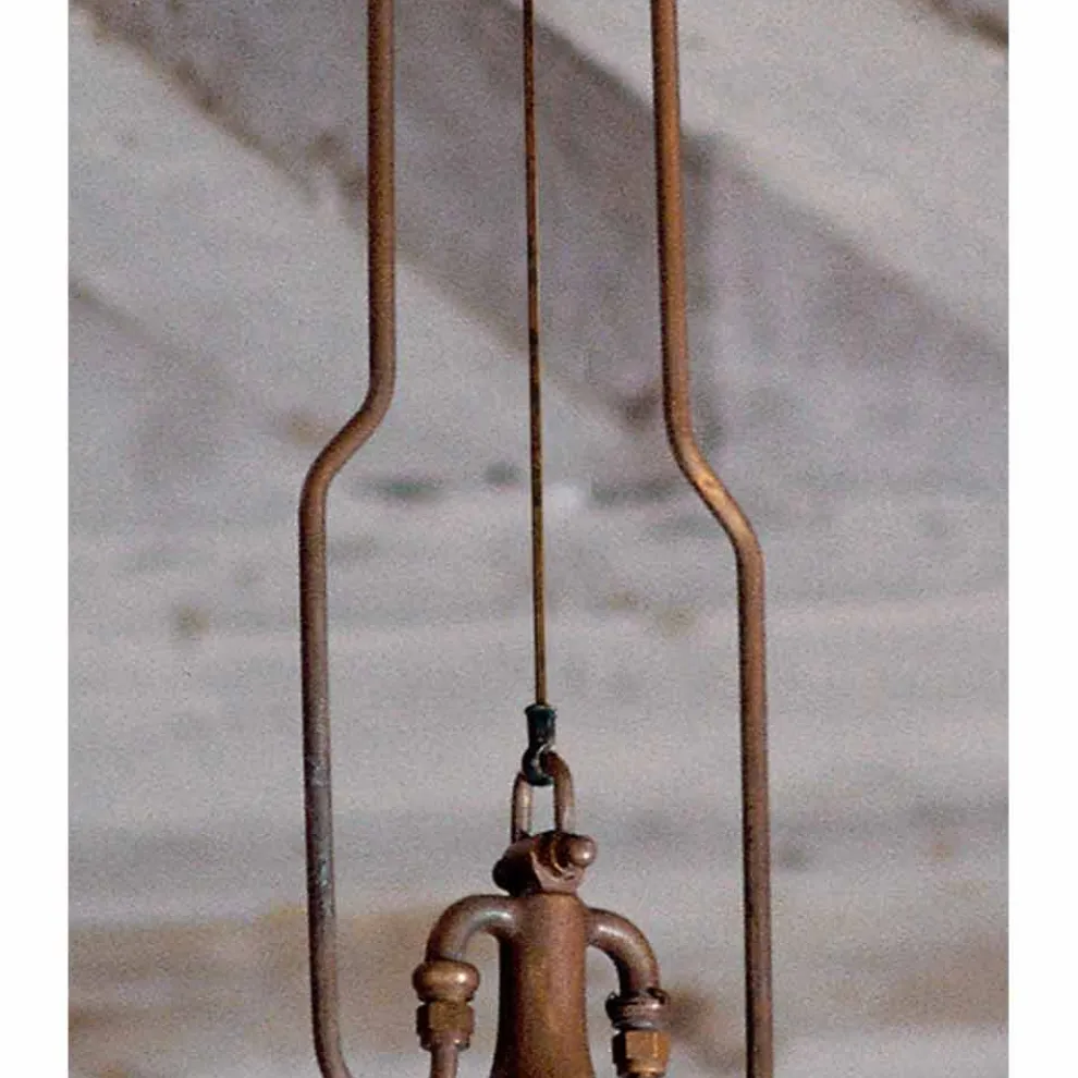 Hängelampe aus Kupfer und Messing Fonderia von Aldo Bernardi