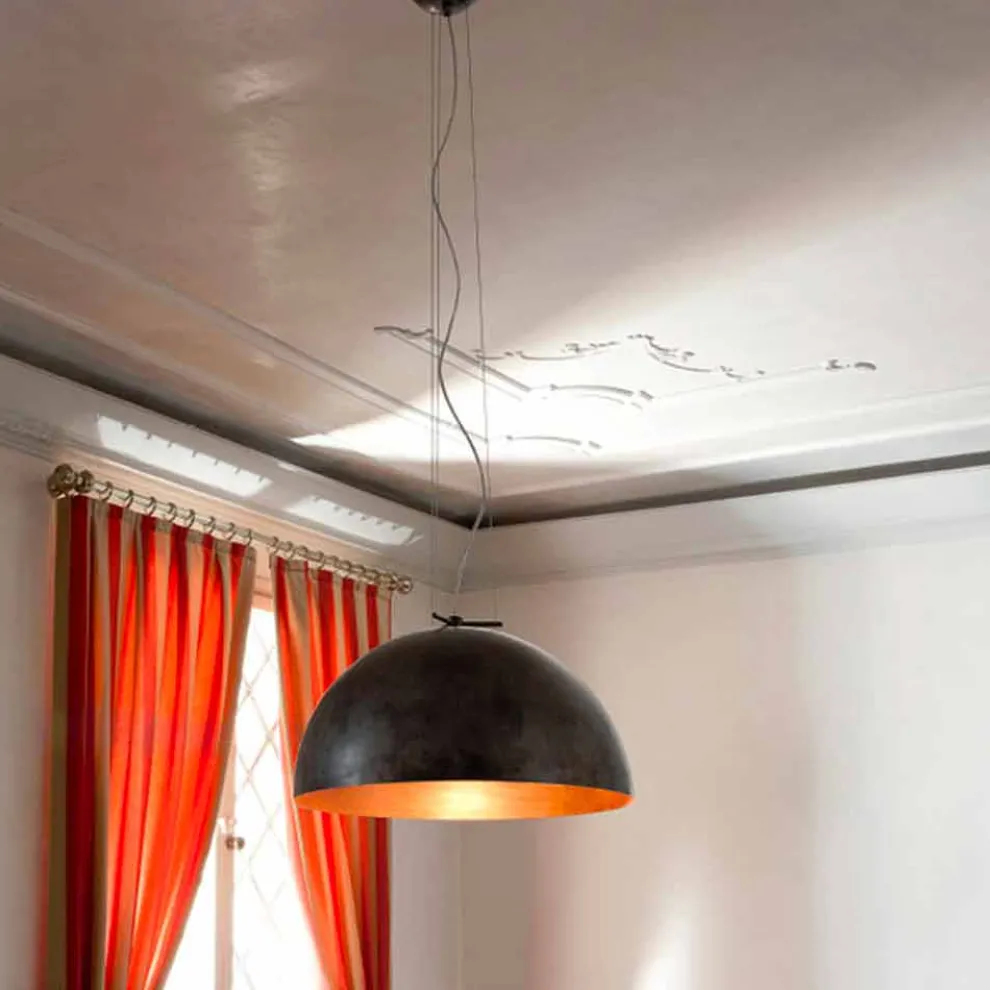 Hängelampe aus Stahl Moonlight klein von Aldo Bernardi