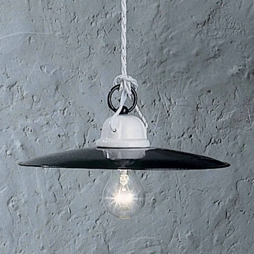 Hängelampe im rustikalen Design aus Keramik Ferroluce Potenza