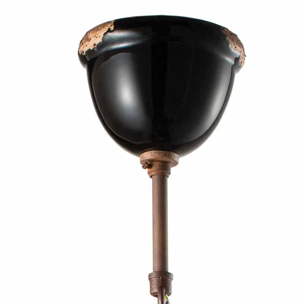 Hängelampe im Vintage Design aus Keramik und Metall Angela Ferroluce